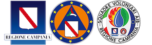 Logo Regione Campania, protezionce civile regionale e squadre volontari AIB