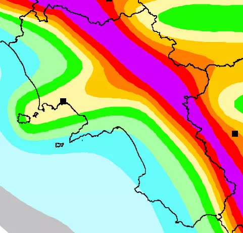 Pericolosità sismica Campania