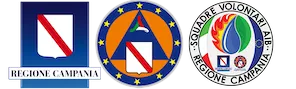 Logo Regione Campania, protezionce civile regionale e squadre volontari AIB